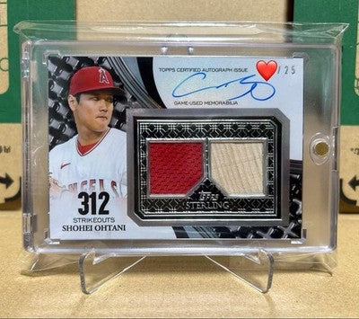 Shohei Ohtani 2023 Topps Sterling Autograph Relic Card Limited to 25 Cards