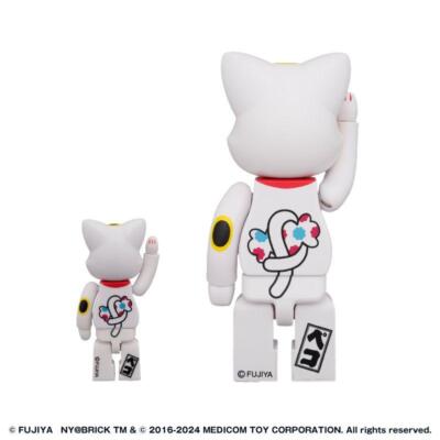 NY@BRICK Lucky Cat 100% & 400% BE@RBRICK Figure Peko-chan