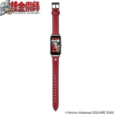 Fullmetal Alchemist Smartwatch Edward Elric Model HUCHRBD8E Red calf leather