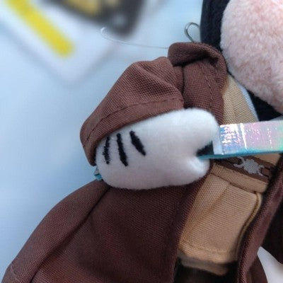 Tokyo Disney Resort Mickey Jedi Plush Keychain Badge Star Wars Limited Japan