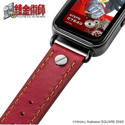 Fullmetal Alchemist Smartwatch Edward Elric Model HUCHRBD8E Red calf leather