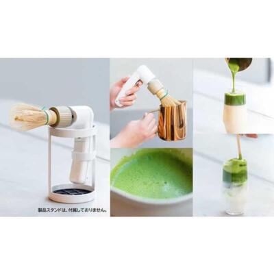 NEW MATCHA FOROMER CHA-RAKU & CHASEN Electric Japanese Green Tea Whisk Handy