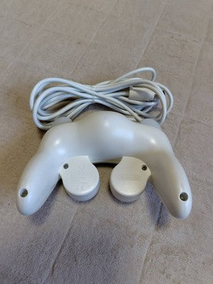 Set of 2 Nintendo GameCube Controller White Emerald Blue DOL-003 OEM Tested