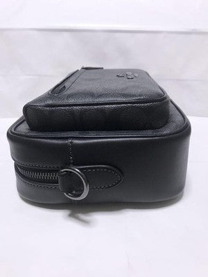 Auth COACH Elias Crossbody In Signature Canvas CJ510 Canvas Black F/S 424728
