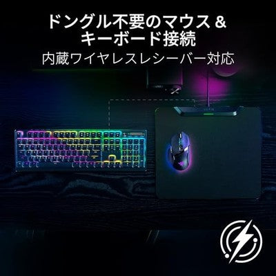 Razer HyperFlux V2 Hard Edition Gaming Mouse Pad Wireless Charging NEW Japan