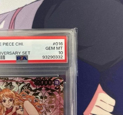 One Piece Nami PSA10  OP01-016 R Exclusive 1st Anniversary Alt Chinese ver  Card