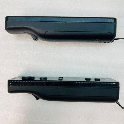 2 Nintendo Wii Remote Motion Plus Controller RVL-036 OEM Black Set Jacket Strap