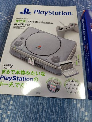 【BLACK】NEW Pouch Only Multi Pouch of the First PlayStation BOOK from JAPAN acs