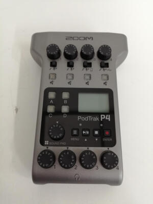 Beautiful Used Zoom PodTrak P4 Portable Multitrack Podcast Handy Recorder