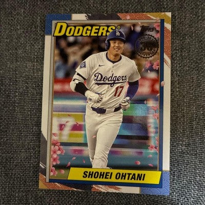 Shohei Ohtani 2025 Topps Update 1990 35th Anniversary Sakura Parallel Dodgers
