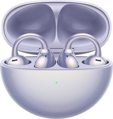 FreeClip Purple Clip-on Open Earphone HD Call Touch Control Earbuds