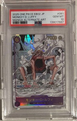 PSA 10 Monkey D. Luffy Super Parallel (Comic Rare) - One Piece Card Game