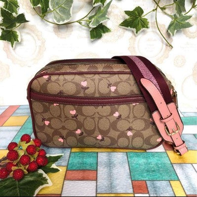 COACH Jes Crossbody in Signature Canvas Heart floral print C3239 outlet New JP