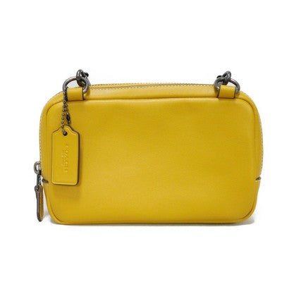 Coach Carrier Fawn Crossbody Smooth Calf Mustard Dark Yellow Outlet Leather