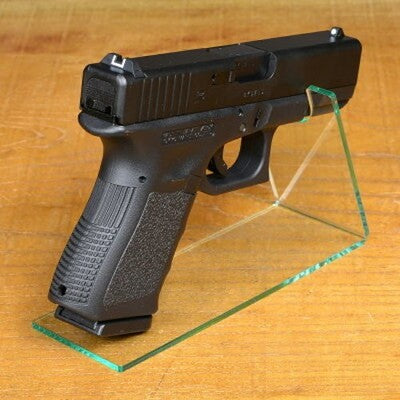 2 Sets FIELD LABEL Gun Stand Clear Acrylic Stand Handgun Stand Display Interior