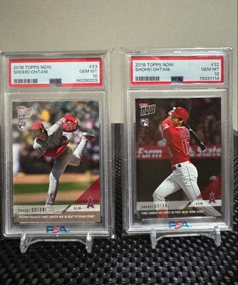 Shohei Ohtani 2018 MLB First Win First Home Runner Up 2RC PSA10 MLB Rookie Cards