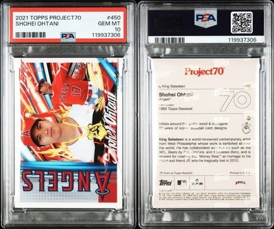 Shohei Ohtani 2021 Topps Project 70 #450 PSA10 Major League Baseball Angels