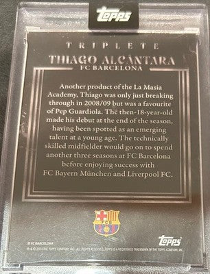 Topps FC Barcelona Thiago Alcantara Triple 2008-09  Autograph /99