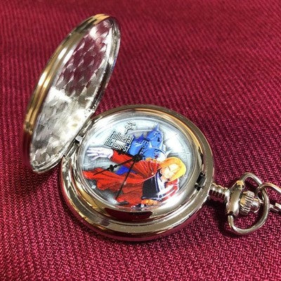 Fullmetal Alchemist Silver Pocket Watch SQUARE ENIX Hiromu Arakawa 2003