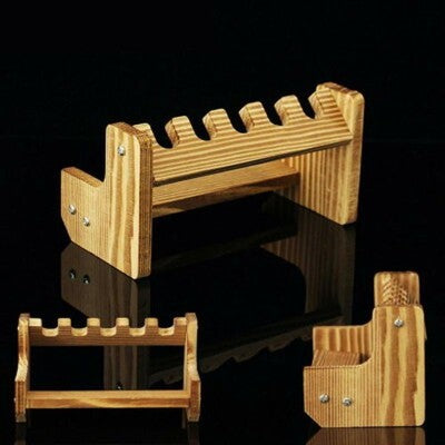 Wooden Handgun Model Rack Mini Handgun Display Stand 5-Slot Multi-Grid Cabinet