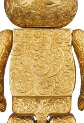 A BATHING APE BAPE X ROYAL SELANGOR SHARK BE@RBRICK 400% Gold New