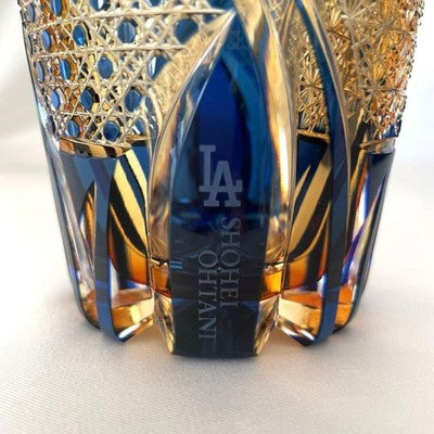 Shohei Ohtani × Edo Kiriko Rock Glass Limited 300 Rare Japanese Crystal MLB *1