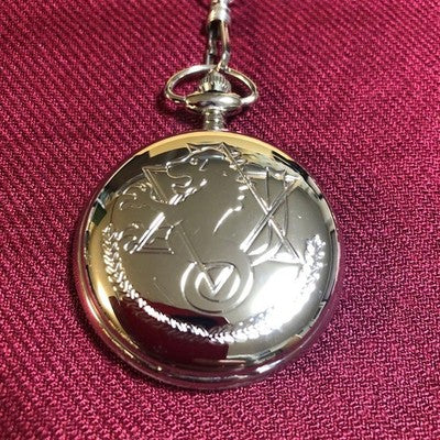 Fullmetal Alchemist Silver Pocket Watch SQUARE ENIX Hiromu Arakawa 2003
