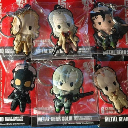 【Choose from 4 patterns】 Metal Gear Solid D4 Rubber Keychain Vol.1&Vol.2