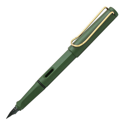 bargain price LAMY safari field green gold clip fountain pen　EF,F,Msp
