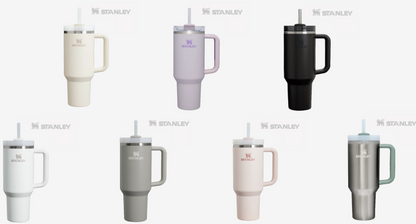 Bargain Price40oz STANLEY Quencher H2.0 Flowstate Tumbler 1.18L A pattern