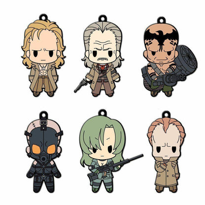 【Choose from 4 patterns】 Metal Gear Solid D4 Rubber Keychain Vol.1&Vol.2