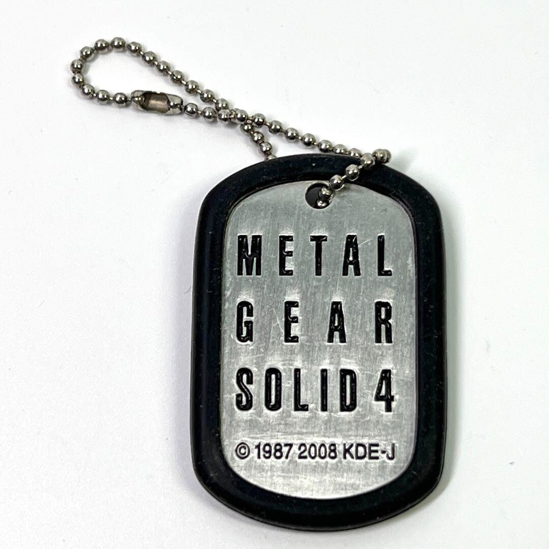【Set of 3】 Metal Gear Solid FOX HOUND Dog Tag Keychain Snake Regain