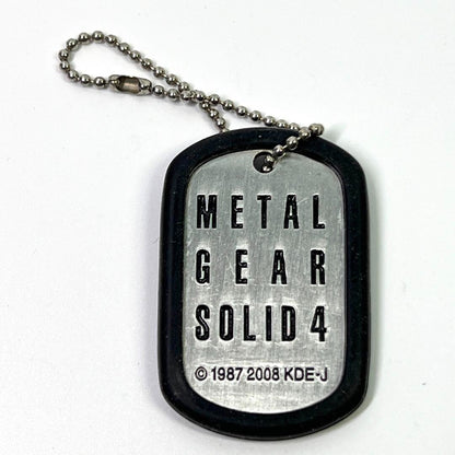 【Set of 3】 Metal Gear Solid FOX HOUND Dog Tag Keychain Snake Regain
