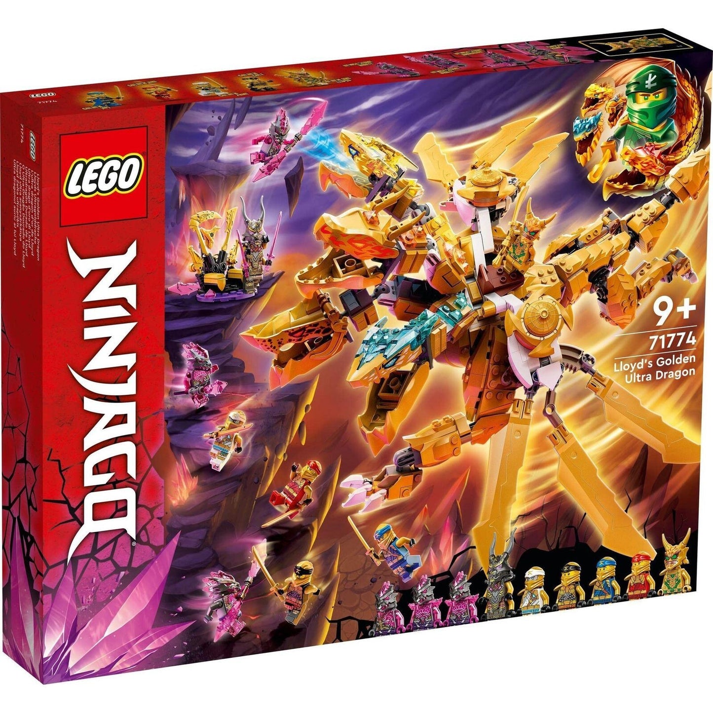 NEW LEGO Ninjago Lloyd's Golden Ultra Dragon 71774 from JAPAN Ninja Toy Block