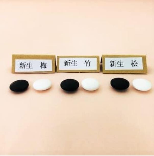 Honda Kasei Go stones hard glass Shinsei Goishi bamboo (about 9mm thick) JAPAN