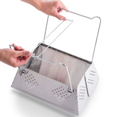 Bargain Price WORKMAN Wide Folding Square Grill NEW Japan camp