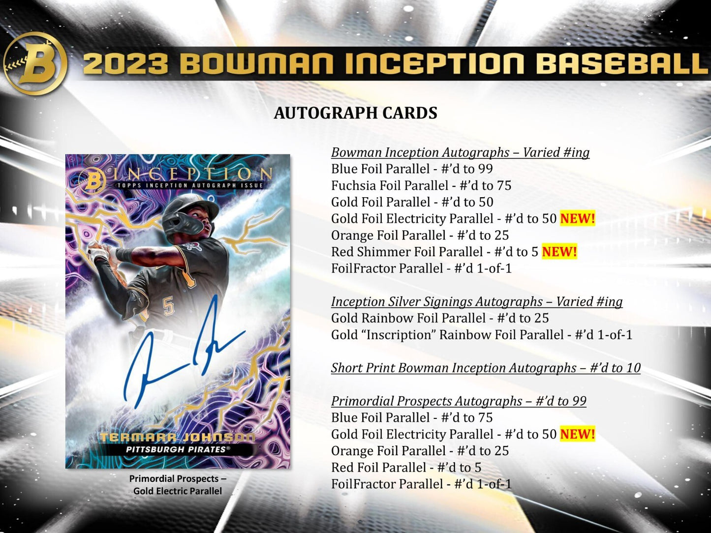 Bargain price  2023 Topps Bowman Inception Baseball Hobby Box