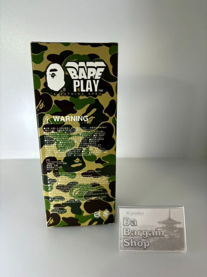 A BATHING APE Japanese Kendama  ABC CAMO Pattern GREEN JPN Toy Cypress Wood