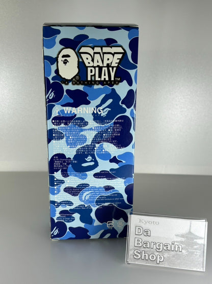 A BATHING APE Japanese Kendama ABC CAMO Pattern Blue JPN Skill Toy Cypress Wood