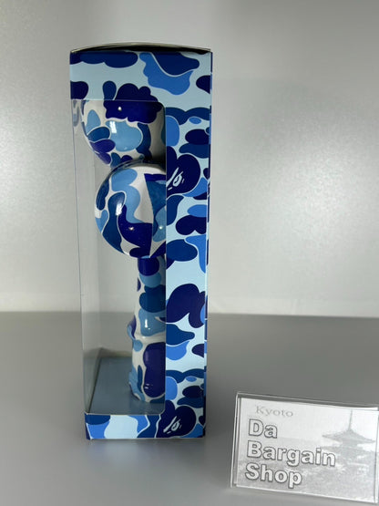 A BATHING APE Japanese Kendama ABC CAMO Pattern Blue JPN Skill Toy Cypress Wood