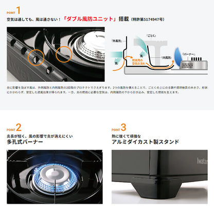Bargain Price Iwatani CB-ODX-1 Cassette Stove Gus Burner Tough Maru New Japan