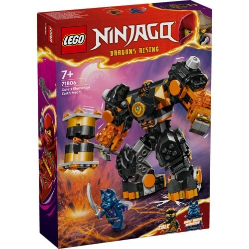 New　LEGO Ninjago Cole's Element Earth Mech Power Mecha Toy Block 2024  71806