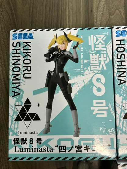 【Set of 6】 Kaiju No 8 Figure Luminasta SEGA Japan 2024 Mina, Kikol, Hoshina,Leno