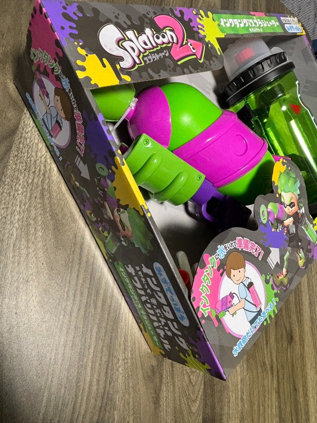 Bargain price Splatoon2 Splatoon Shooter With Tank Neon Green Water Gun