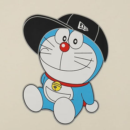 NEW ERA Doraemon Cotton Long Sleeve T-Shirt Cap Off White Regular Fit JAPAN New