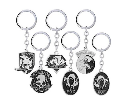 Metal Gear Solid 5 Keychain Metal Key Chain Game Souvenir Jewelry
