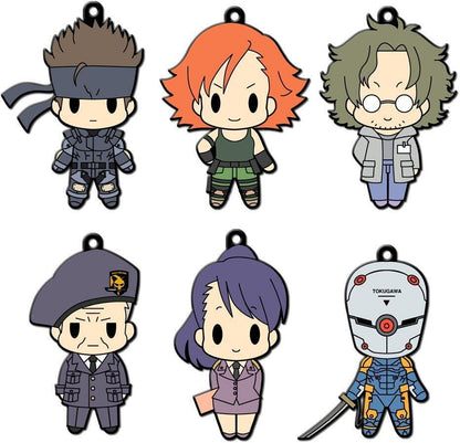【Choose from 4 patterns】 Metal Gear Solid D4 Rubber Keychain Vol.1&Vol.2
