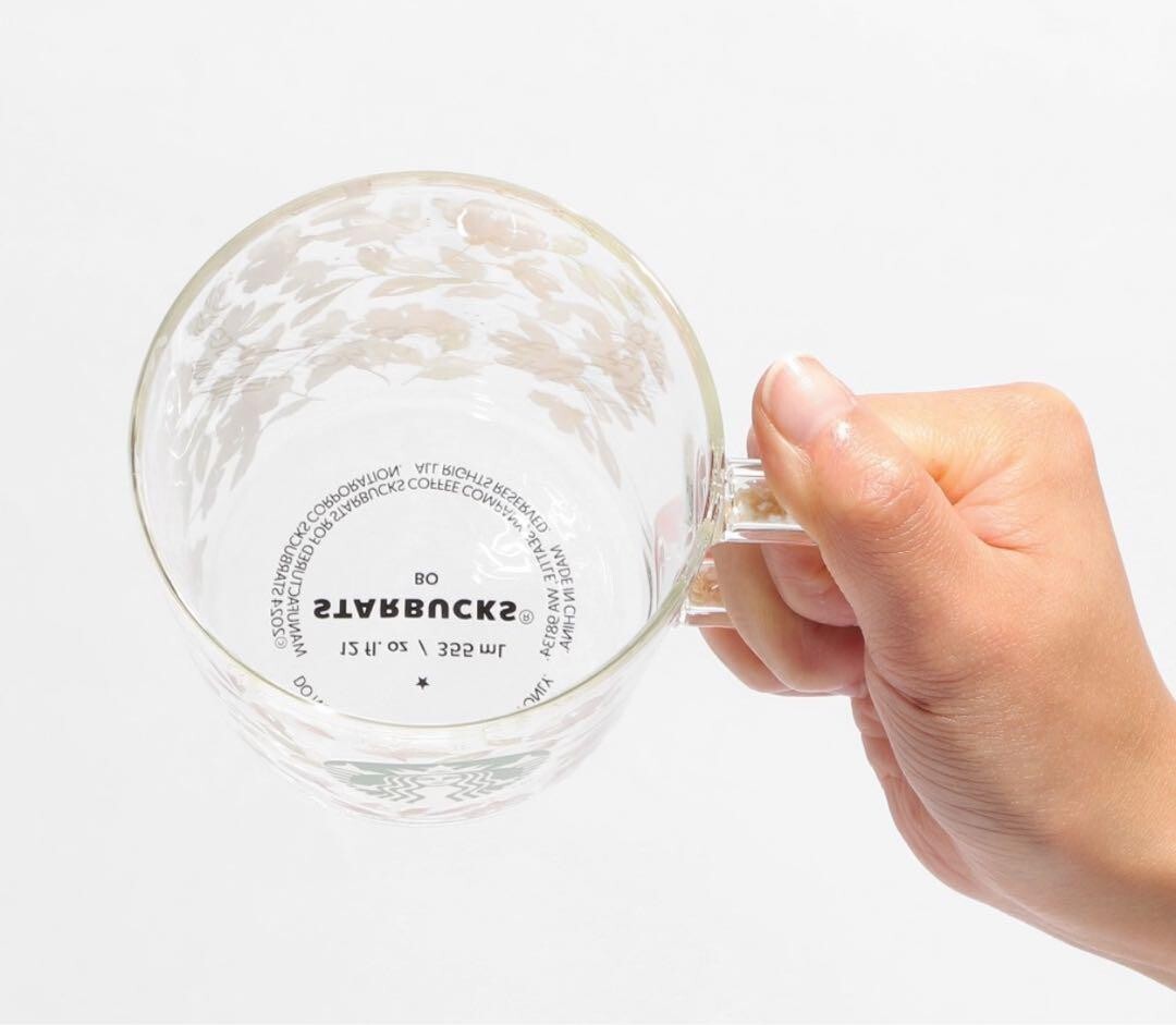 Bargain SAKURA2024 Shell Handle Heat Resistant Glass Mug 355ml Starbucks Coffee