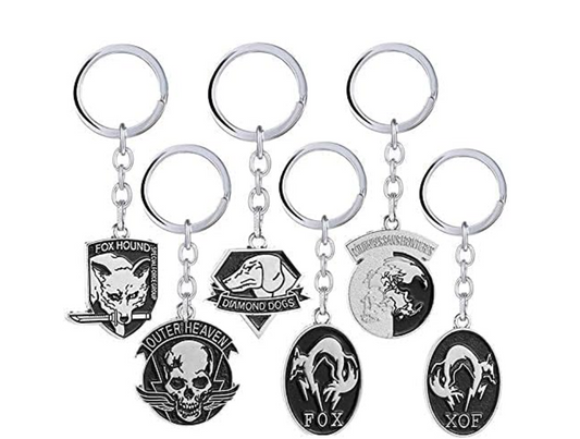 see description Metal Gear Solid 5 Keychain Metal Game Souvenir Jewelry