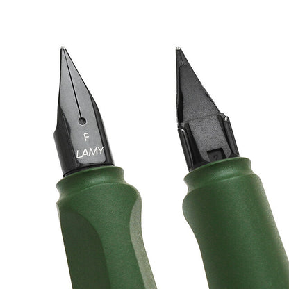 bargain price LAMY safari field green gold clip fountain pen　EF,F,Msp